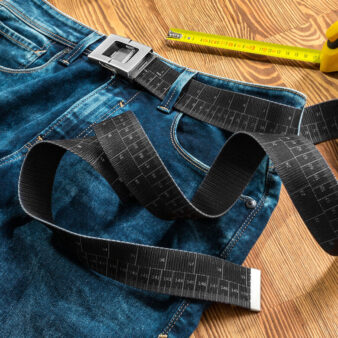 Jautra un motivējoša mērlentas formas josta – diētas iedvesmai, melna vai balta