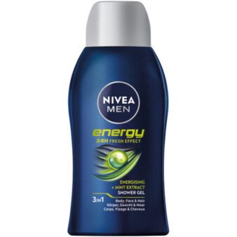 NIVEA MEN Energy dušas krēms ceļojumiem – 3 vienā ar piparmētru ekstraktu, 50 ml