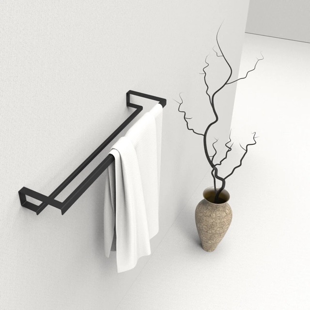 TALLINN metāla dvieļu turētājs – minimālistisks sienas turētājs vannasistabai - Image 5
