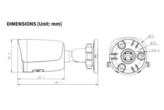 Tiandy TC C35WS IP kamera 5MP