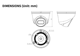 Tiandy TC C35XS IP kamera 5MP HomeSpace