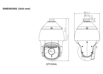 Tiandy TC H356Q 5MP PTZ kamera – 30x AEW Starlight, 200m IR, Auto-Tracking