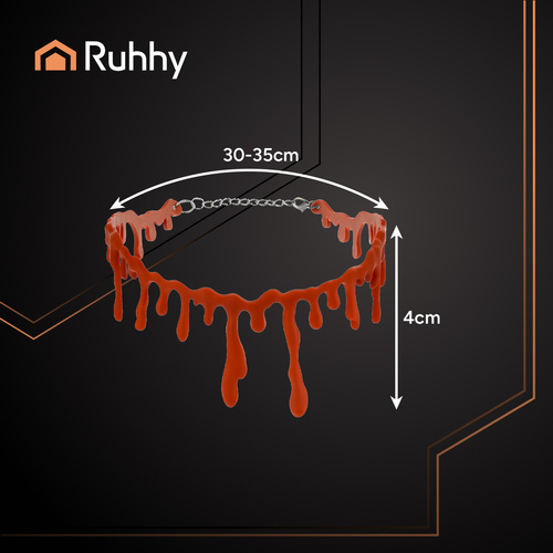 Helovīna kaklarota ar asiņu imitāciju - Image 3