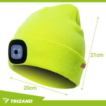 cepure ar LED iebūvētu apgaismojumu zaļa