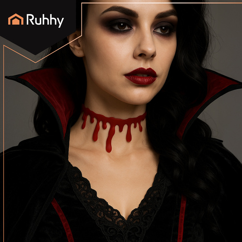 Helovīna kaklarota ar asiņu imitāciju - Image 4