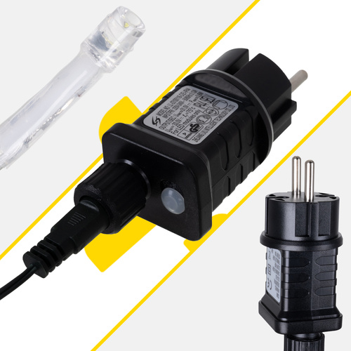 Āra lampiņas 300 LED 15 m silti baltas – lāsteku virtene ar 8 režīmiem, IP44 - Image 3