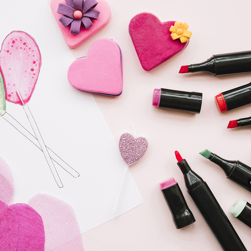 Divpusējie spirta marķieri 80 gab. ar somu un organizatoru - Image 3