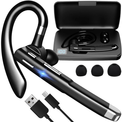 bezvadu Bluetooth austiņa ar uzlādes futrāli